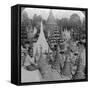 Shwedagon Pagoda, Rangoon, Burma, C1900s-Underwood & Underwood-Framed Stretched Canvas