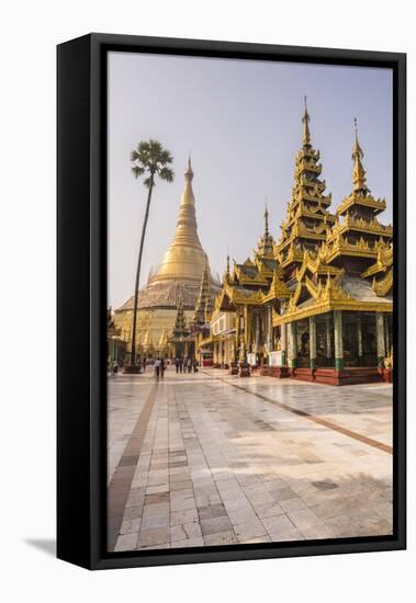 Shwedagon Pagoda (Shwedagon Zedi Daw) (Golden Pagoda), Yangon (Rangoon), Myanmar (Burma), Asia-Matthew Williams-Ellis-Framed Stretched Canvas