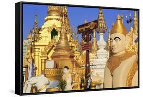 Shwedagon Pagoda, Yangon (Rangoon), Myanmar (Burma), Asia-Richard Cummins-Framed Stretched Canvas