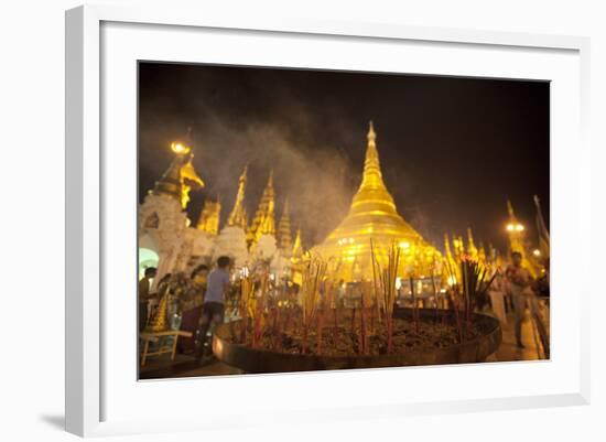 Shwedagon Pagoda, Yangon (Rangoon), Myanmar (Burma), Asia-Colin Brynn-Framed Photographic Print