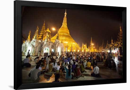 Shwedagon Pagoda, Yangon (Rangoon), Myanmar (Burma), Asia-Colin Brynn-Framed Photographic Print