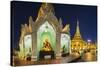 Shwedagon Paya at Dusk-Jon Hicks-Stretched Canvas