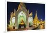 Shwedagon Paya at Dusk-Jon Hicks-Framed Photographic Print