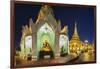 Shwedagon Paya at Dusk-Jon Hicks-Framed Photographic Print