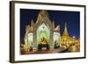 Shwedagon Paya at Dusk-Jon Hicks-Framed Photographic Print