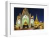 Shwedagon Paya at Dusk-Jon Hicks-Framed Photographic Print