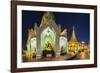 Shwedagon Paya at Dusk-Jon Hicks-Framed Photographic Print