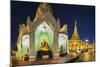 Shwedagon Paya at Dusk-Jon Hicks-Mounted Photographic Print