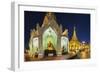 Shwedagon Paya at Dusk-Jon Hicks-Framed Photographic Print