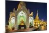 Shwedagon Paya at Dusk-Jon Hicks-Mounted Photographic Print