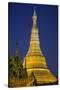 Shwedagon Paya at Night-Jon Hicks-Stretched Canvas