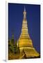 Shwedagon Paya at Night-Jon Hicks-Framed Photographic Print