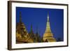 Shwedagon Paya at Night-Jon Hicks-Framed Photographic Print