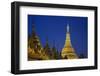 Shwedagon Paya at Night-Jon Hicks-Framed Photographic Print