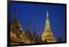 Shwedagon Paya at Night-Jon Hicks-Framed Photographic Print