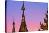 Shwedagon Paya at Sunset-Jon Hicks-Stretched Canvas