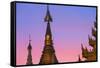Shwedagon Paya at Sunset-Jon Hicks-Framed Stretched Canvas