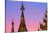 Shwedagon Paya at Sunset-Jon Hicks-Stretched Canvas