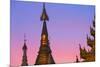 Shwedagon Paya at Sunset-Jon Hicks-Mounted Photographic Print