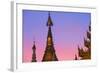 Shwedagon Paya at Sunset-Jon Hicks-Framed Photographic Print