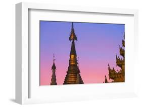 Shwedagon Paya at Sunset-Jon Hicks-Framed Photographic Print