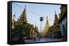 Shwedagon Paya, Yangon (Rangoon), Myanmar (Burma), Asia-Tuul-Framed Stretched Canvas