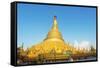 Shwemawdaw Paya Pagoda, Bago, Myanmar (Burma), Asia-Christian Kober-Framed Stretched Canvas