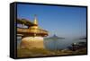 Shweyinhmyaw Pagoda and Temple, Hpa-An, Karen State, Myanmar (Burma), Asia-Tuul-Framed Stretched Canvas