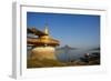 Shweyinhmyaw Pagoda and Temple, Hpa-An, Karen State, Myanmar (Burma), Asia-Tuul-Framed Photographic Print