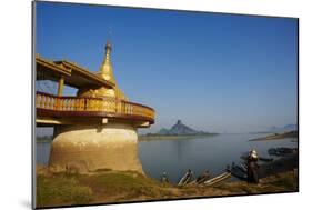 Shweyinhmyaw Pagoda and Temple, Hpa-An, Karen State, Myanmar (Burma), Asia-Tuul-Mounted Photographic Print