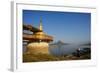 Shweyinhmyaw Pagoda and Temple, Hpa-An, Karen State, Myanmar (Burma), Asia-Tuul-Framed Photographic Print