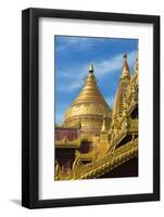 Shwezigon Pagoda, Bagan, Mandalay Region, Myanmar-Keren Su-Framed Photographic Print