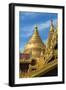 Shwezigon Pagoda, Bagan, Mandalay Region, Myanmar-Keren Su-Framed Photographic Print