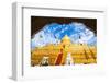 Shwezigon Pagoda,Bagan, Myanmar-lkunl-Framed Photographic Print