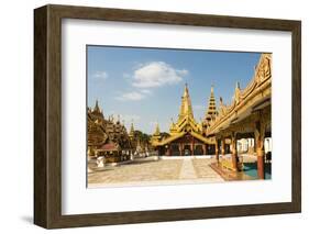 Shwezigon Pagoda, Bagan (Pagan), Myanmar (Burma), Asia-Jordan Banks-Framed Photographic Print