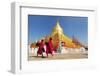 Shwezigon Paya, Bagan, Myanmar.-Sathitanont N-Framed Photographic Print