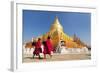 Shwezigon Paya, Bagan, Myanmar.-Sathitanont N-Framed Photographic Print