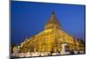Shwezigon Paya (Pagoda) at Night, Nyaung U, Bagan (Pagan), Myanmar (Burma), Asia-Stephen Studd-Mounted Photographic Print