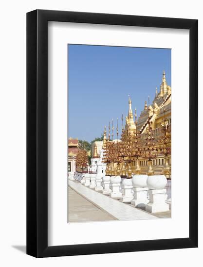 Shwezigon Temple in Bagan, Myanmar-Harry Marx-Framed Photographic Print