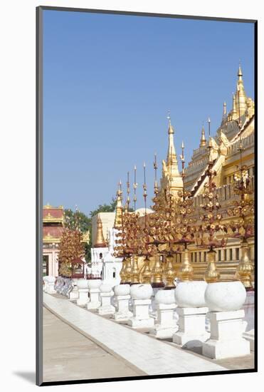 Shwezigon Temple in Bagan, Myanmar-Harry Marx-Mounted Photographic Print