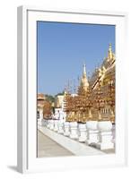 Shwezigon Temple in Bagan, Myanmar-Harry Marx-Framed Photographic Print