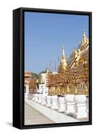 Shwezigon Temple in Bagan, Myanmar-Harry Marx-Framed Stretched Canvas