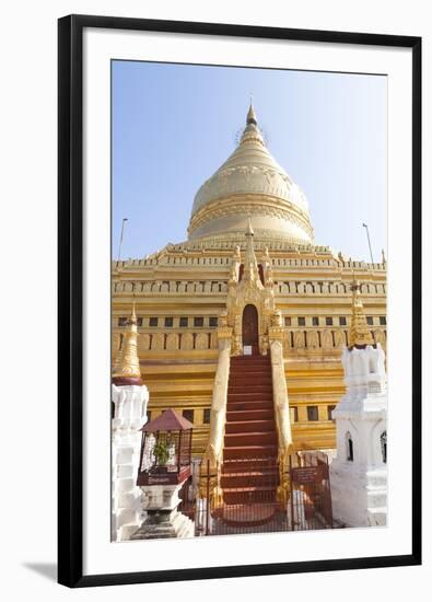 Shwezigon Temple in Bagan, Myanmar-Harry Marx-Framed Photographic Print