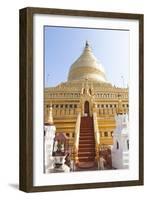 Shwezigon Temple in Bagan, Myanmar-Harry Marx-Framed Photographic Print