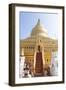 Shwezigon Temple in Bagan, Myanmar-Harry Marx-Framed Photographic Print