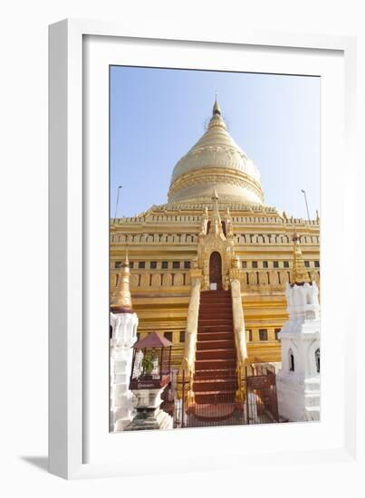 Shwezigon Temple in Bagan, Myanmar-Harry Marx-Framed Photographic Print