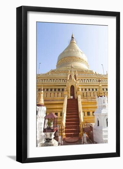 Shwezigon Temple in Bagan, Myanmar-Harry Marx-Framed Premium Photographic Print