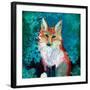 Shy Fox-Jennifer Lommers-Framed Art Print