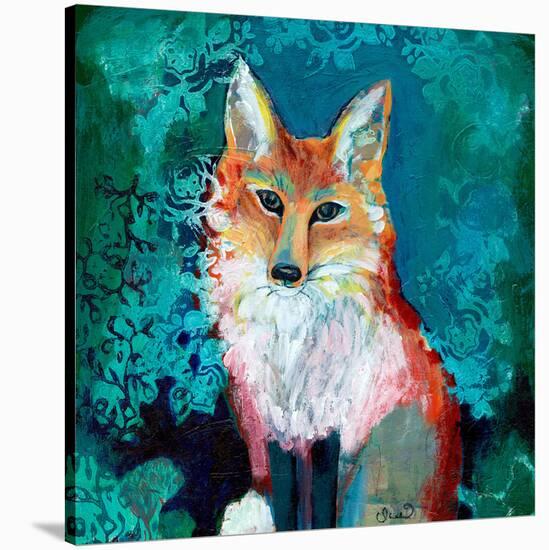Shy Fox-Jennifer Lommers-Stretched Canvas