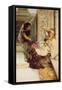 Shy-Sir Lawrence Alma-Tadema-Framed Stretched Canvas